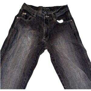 VINTAGE Y2K Southpole 4180 Jeans Men Black Faded Grunge Straight Denim 30x32